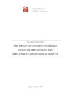 The impact of current economic crisis on employment and employment conditions in Croatia