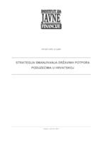 Strategija smanjivanja državnih potpora poduzećima u Hrvatskoj