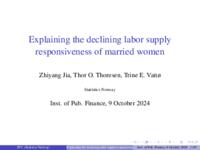 Explaining the declining labor supply responsiveness of married women