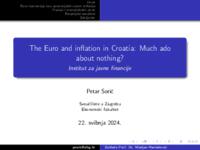 The euro and inflation in Croatia: much ado about nothing?