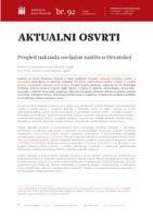 Pregled naknada socijalne zaštite u Hrvatskoj