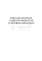 Lokalne financije i lokalni proračuni u Republici Hrvatskoj