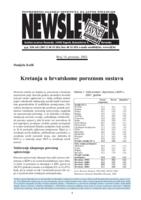 Kretanja u hrvatskome poreznom sustavu