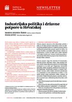 Industrijska politika i državne potpore u Hrvatskoj