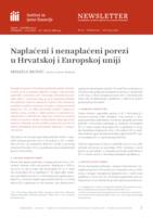 Naplaćeni i nenaplaćeni porezi u Hrvatskoj i Europskoj uniji