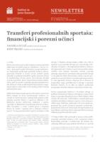Transferi profesionalnih sportaša: financijski i porezni učinci