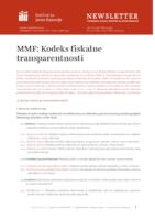 MMF: Kodeks fiskalne transparentnosti