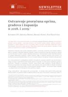 Ostvarenje proračuna općina, gradova i županija u 2018. i 2019.