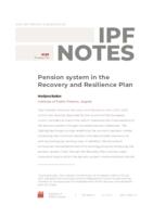 Pension system in the Recovery and Resilience Plan