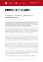 Fiscal Effects of Reducing Public Service Employees' Rights