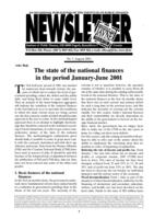 National finances in the period January-June 2001