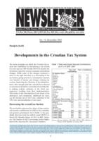 Developments in the Croatian Tax System