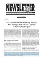 The Government and the Money Market: Who Manages the Cash and Liquidity of the Croatian Budget