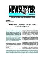 The Financial Operations of Local Utility Companies in Croatia