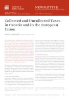Collected and Uncollected Taxes in Croatia and in the European Union