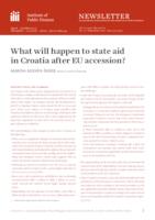 What will happen to state aid in Croatia aft er EU accession?