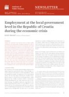 Employment at the local government level in the Republic of Croatia during the economic crisis