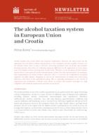 The alcohol taxation system in European Union and Croatia