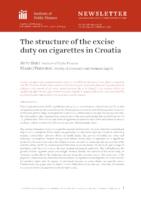 The structure of excise duties on cigarettes in the Republic of Croatia