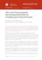 The cost of government borrowing and yields on Croatian government bonds