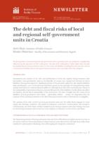 The debt and fiscal risks of local and regional self-government units in Croatia