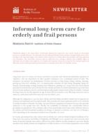 Informal long-term care for erderly and frail persons
