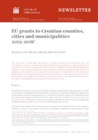 EU grants to Croatian counties, cities and municipalities 2015-2016