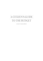 A Citizen’s Guide to the Budget