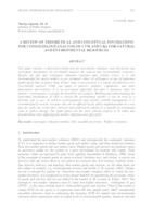 A review of theoretical and conceptual foundations for consolidated analysis of CVM and CBA for natural and environmental resources