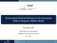 prikaz prve stranice dokumenta Forecasting medical inflation in the European Union using the ARIMA model