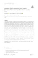 prikaz prve stranice dokumenta Leveraging a Robust Innovation Culture: Building Internationalisation-Based Open Innovation in Australian Firms