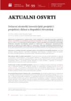 prikaz prve stranice dokumenta Državni strateški investicijski projekti i projektni ciklusi u Republici Hrvatskoj
