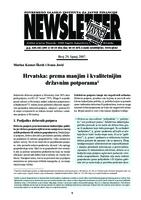 prikaz prve stranice dokumenta Hrvatska: prema manjim i kvalitetnijim državnim potporama