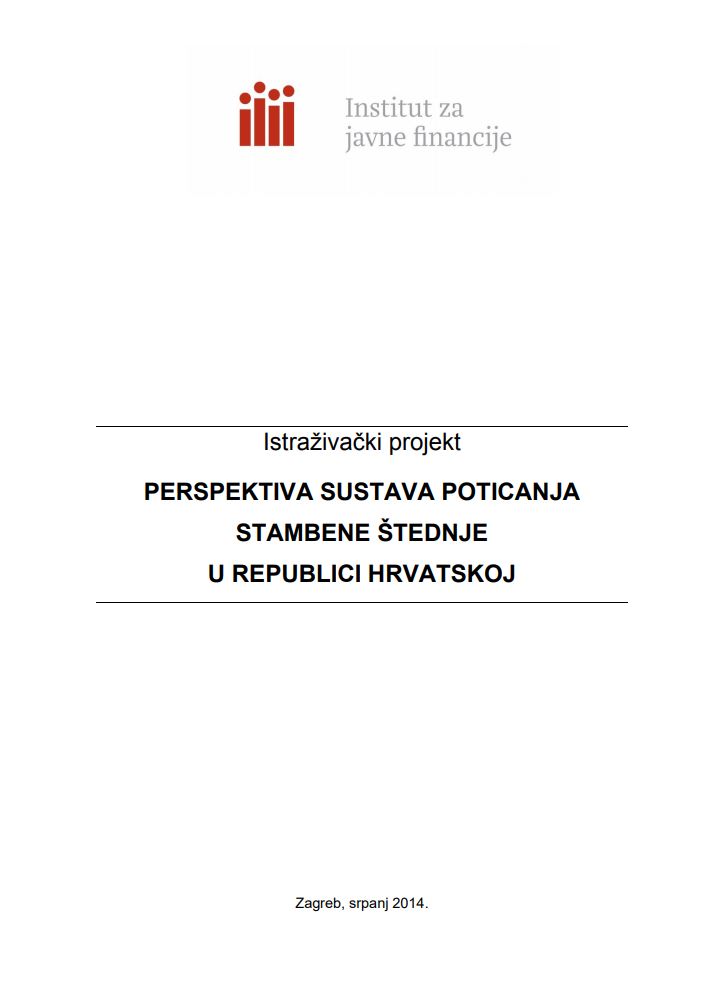 prikaz prve stranice dokumenta Perspektiva sustava poticanja stambene štednje u Republici Hrvatskoj