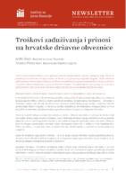 prikaz prve stranice dokumenta Troškovi zaduživanja i prinosi na hrvatske državne obveznice