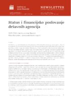 prikaz prve stranice dokumenta Status i financijsko poslovanje državnih agencija