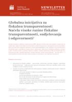 prikaz prve stranice dokumenta Globalna inicijativa za fiskalnu transparentnost: Načela visoke razine fiskalne transparentnosti, sudjelovanja i odgovornosti