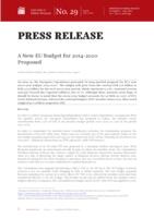 prikaz prve stranice dokumenta A New EU Budget for 2014-2020 Proposed