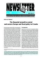 prikaz prve stranice dokumenta The financial furmoil in central and eastern Europe and fiscal policy in Croatia