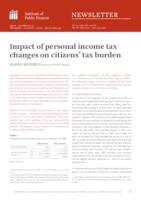 prikaz prve stranice dokumenta Impact of personal income tax changes on citizens’ tax burden