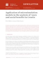 prikaz prve stranice dokumenta Application of microsimulation models in the analysis of taxes and social benefits in Croatia
