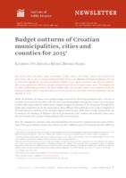 prikaz prve stranice dokumenta Budget outturns of Croatian municipalities, cities and counties for 2015