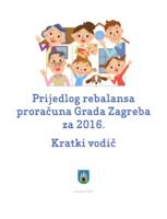prikaz prve stranice dokumenta Prijedlog rebalansa proračuna Grada Zagreba za 2016. : kratki vodič