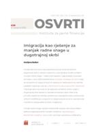 prikaz prve stranice dokumenta Imigracija kao rješenje za manjak radne snage u dugotrajnoj skrbi