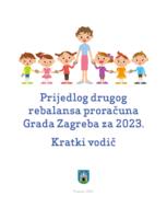 prikaz prve stranice dokumenta Prijedlog drugog rebalansa proračuna Grada Zagreba za 2023. : kratki vodič