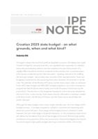 prikaz prve stranice dokumenta Croatian 2025 state budget – on what grounds, when and what kind?